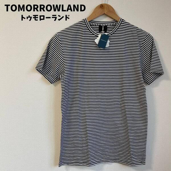 未使用タグ付★TOMORROWLAND トゥモローランド Tシャツ ストライプ