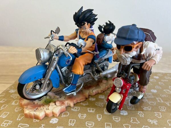 【新品未使用】ドラゴンボール フィギュア バイク 2セット 悟空 亀仙人 箱無し