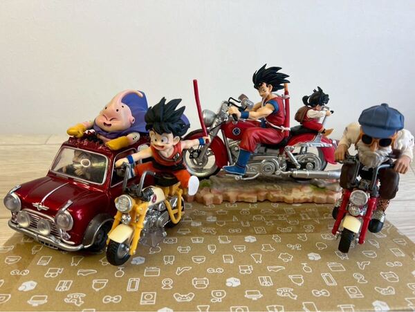 【新品未使用】ドラゴンボール キャラクター勢揃い フィギュア 4セット 箱なし 赤Ver.
