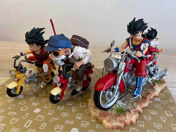 【新品未使用】ドラゴンボール キャラクター勢揃い フィギュア 3セット 箱なし 赤Ver.