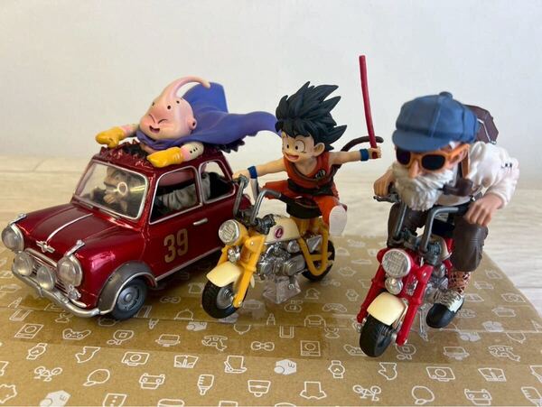 【新品未使用】ドラゴンボール キャラクター勢揃い フィギュア 3セット 箱なし 亀仙人 孫悟空 魔人ブウ
