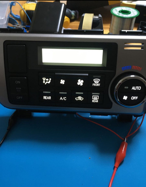 トヨタ 1台分 ハイエース H200 系 エアコンパネル 打ち替え 用 LEDセット 4型 5型 6型 7型 現行