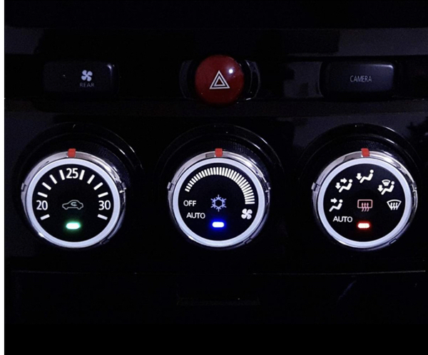 三菱 CV3W デリカD:5 エアコンパネル 打ち替え用 LEDセット 手順書 別途可能