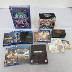 P402-O53-1619【未開封あり】PS4 ソフト 8本まとめ/ニトロプラス ブラスターズ ヒロインズ 超絶限定版/バイオハザード RE:3/FF XV VII/OA