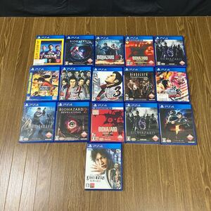 $【売り切り】PlayStation4ソフト16点まとめ!バイオハザード 龍が如く ワンピース ジャッジアイズ FIFA19 PS4ソフト ゲームソフト