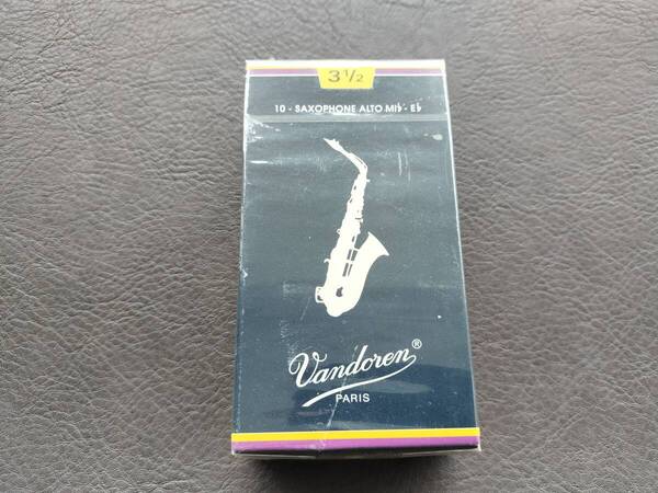 【野中貿易正規品】新品・バンドレン・リード・青箱・アルトサックス用・サイズ3半(3・1/2)