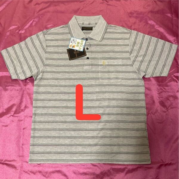 GIANNI VALENTINO ジャンニ ヴァレンチノ イタリア ゴルフ golf スポーツ 半袖ポロシャツ メンズL