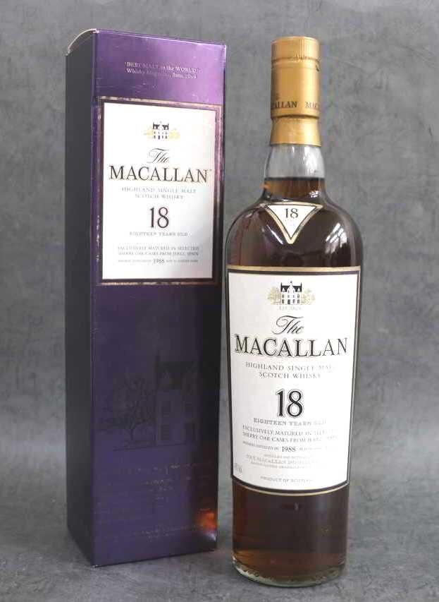 終売品 古酒 マッカラン 18年 1988正規品 シングルモルトウイスキー The MACALLAN マッカラン 18年「1988」ヴィンテージ 終売品 古酒