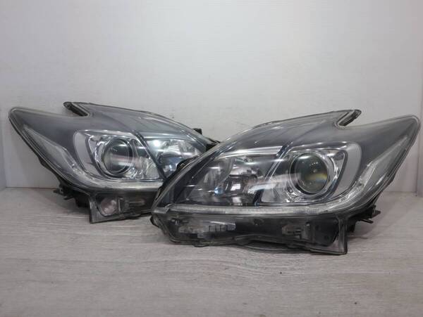 キレイ 後期 【コーティング済】 HID キセノン KOITO 47-52 管理BR53-6 プリウス 30系 ZVW30 ヘッドライト 左右