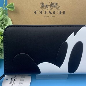 コーチ COACH 財布 長財布 ブラック ホワイト プレゼント 贈り物 ギフト ロング ジップ ファッション ブランド 新品 未使用 F54000 C111