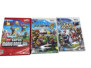 Wii ソフト ニュー・スーパーマリオブラザーズ マリオパーティー8 大乱闘スマッシュブラザーズ