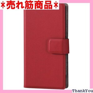 ELE Xperia Z5 pact SO-02H レ スナップ付 薄型 レッド PD-SO02HPLFURD 2