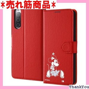 イングレム Xperia 10 V ケース ディズニー 手帳型 カバー マグネット ミニーマウス sitting 140