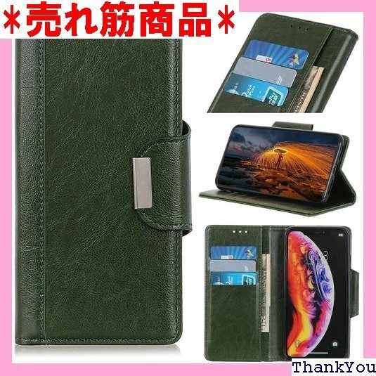 For ZTE Libero 5G III A205Z ット内臓ベルト式 CAIM カラー:グリーン GREEN 191