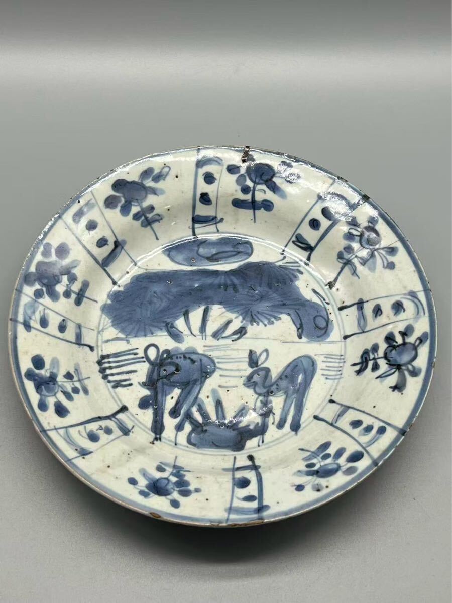 中国陶磁器 | 古染付六角形花鳥文壺 明末 17C | Gallery陽々