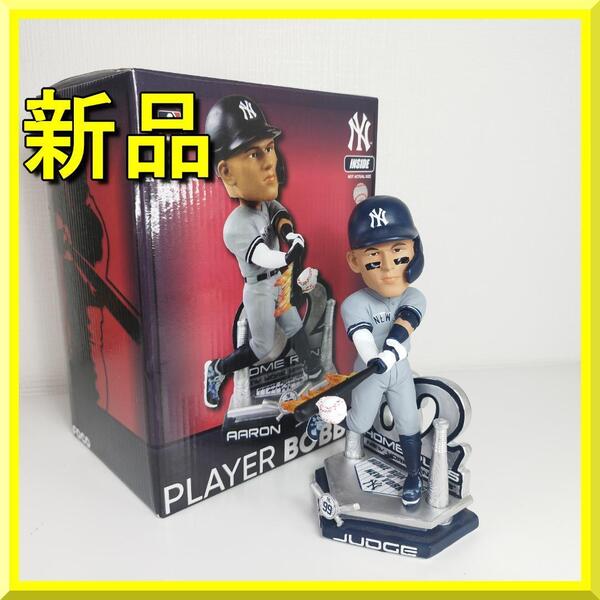 アーロン ジャッジ 62 ホームラン ボブルヘッド Aaron Judge バブルヘッド 本塁打 FOCO ヤンキース 首振り人形 新品 フィギュア yf119
