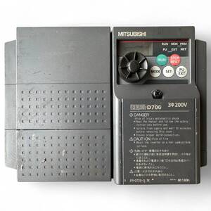 【中古品】三菱インバーター FR-D720-3.7K 3.7kW 三相200V 現状品 MITSUBISHI D700シリーズ