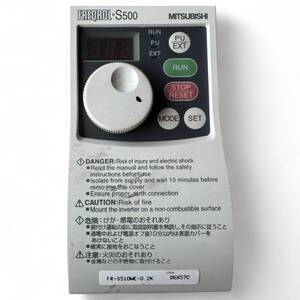 【中古】MITSUBISHI 三菱電機 インバーター FR-S510WE-0.2K FREQROL-S500 汎用インバータ 現状品