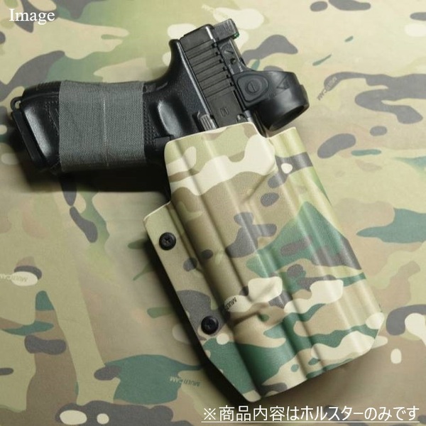 国内製造品 六七五 Glock 17 19 X300U ライト 専用 カイデックスホルスター 右用 Multicamカラー
