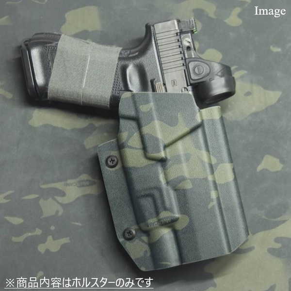 国内製造品 六七五 Glock ストリームライト TLR-7 ライト 専用 カイデックスホルスター 右用 Multicam Blackカラー