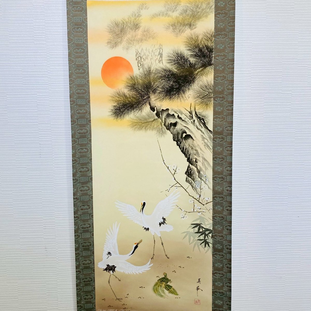 掛け軸 亀と書 骨董品 古美術 美術品 レトロ Yahoo!オークション -「鶴亀 掛け軸」(掛軸) (書)の落札相場