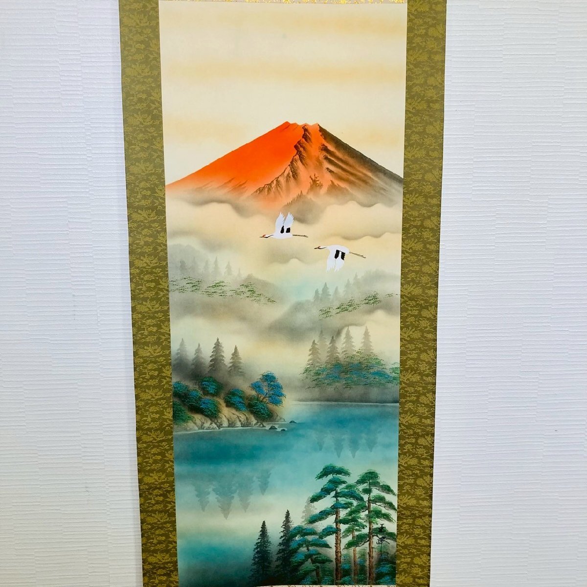掛け軸 赤富士 桐箱付 日本画 骨董 古美術 Yahoo!オークション -「赤富士 掛け軸」の落札相場・落札価格