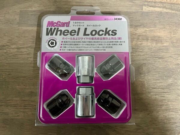 ★新品 未開封 マックガード ロックナット 34360 テーパー M12 P1.5 4個入 トヨタ ホンダ ミツビシ マツダ ダイハツ