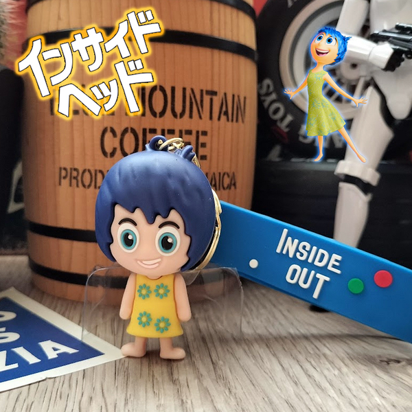インサイドヘッド ヨロコビ Disney ディズニー INSIDEHED キーホルダー キーチェーン ストラップ アメリカン雑貨