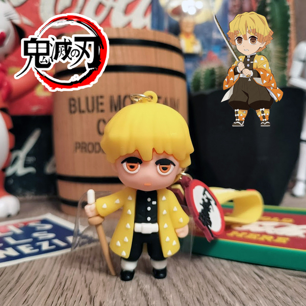 鬼滅の刃 我妻善逸 ぜんいつ キーホルダー キーチェーン ストラップ アメリカン雑貨