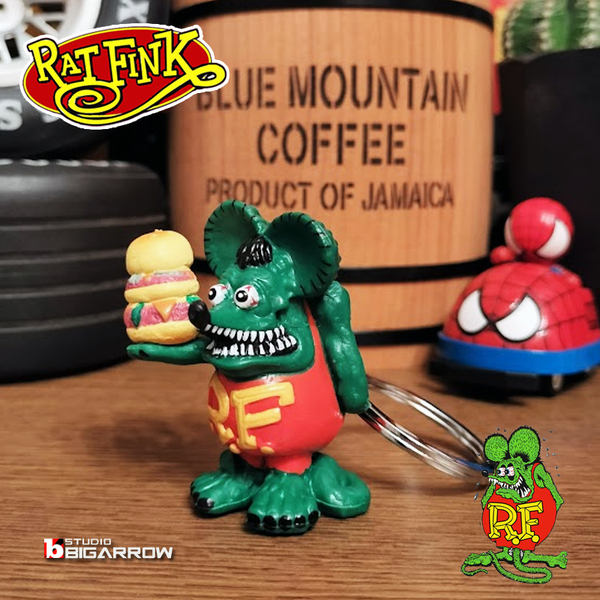 RATFINK ラットフィンク ハンバーガーキャリー ミニフィギュア キーリング 世田谷ベース アメリカン雑貨