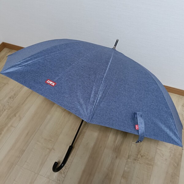 ★送料無料★EDWINエドウィン晴雨兼用傘★ 長傘 手開き式 雨傘 おしゃれ 日傘 全長82直径104重さ367