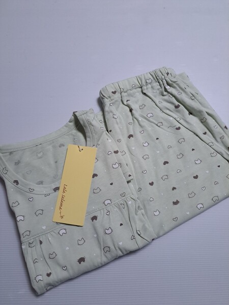 新品 未使用 ねこ M 半袖Tシャツパジャマ ハーフパンツ レディース 部屋着 送料無料 即決 完売 Aら ルームウェア かわいい