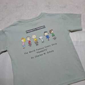 新品 未使用 peanuts スヌーピー 110 半袖 Tシャツ トップス カットソー 半袖Tシャツ パジャマ ルームウェア 刺繍 即決 送料無料 ら