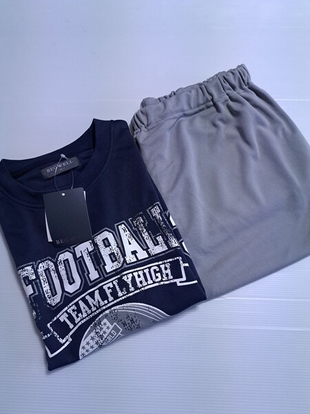 新品未使用 BEGWELL メンズ M 半袖Tシャツ七分丈パンツ パジャマ ルームウェア 即決送料無料 CKら 紳士 ドライ
