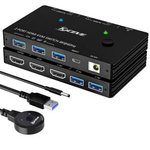 ANXQQ パソコン 2台 モニター 1台 切り替え 8k@60HZ KVMスイッチ HDMI