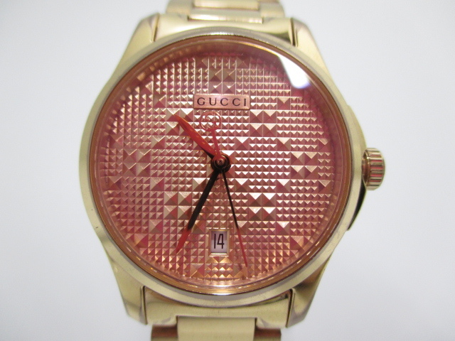 ☆稼働品☆GUCCI クォーツ　レディース腕時計　126.5 インターロッキング ☆稼働品☆GUCCI クォーツレディース腕時計126.5 インターロッキング