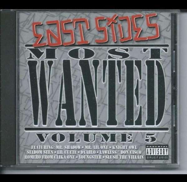 EAST SIDES MOST WANTED 5 チカーノ Chicano ギャングスタラップ G-RAP ロサンゼルス カリフォルニア ウエストコースト サイド a21-3