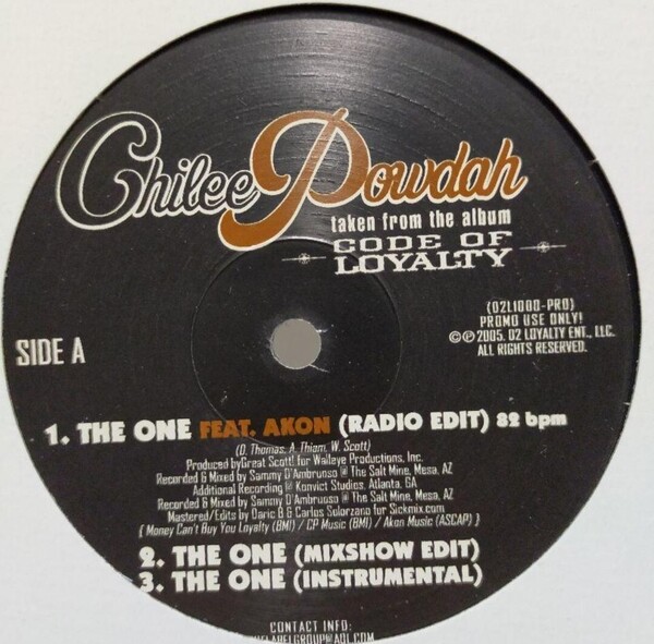 CHILEE POWDAH/THE ONE ギャングスタラップ レコード G-RAP リッチモンド カリフォルニア ウエストサイド コースト Richmond west side