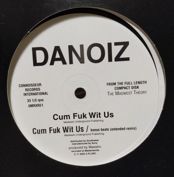 DANOIZ/CUM FUK WIT US ラップ ヒップホップ レコード rap hiphop アナログ 12インチ inch m21-6
