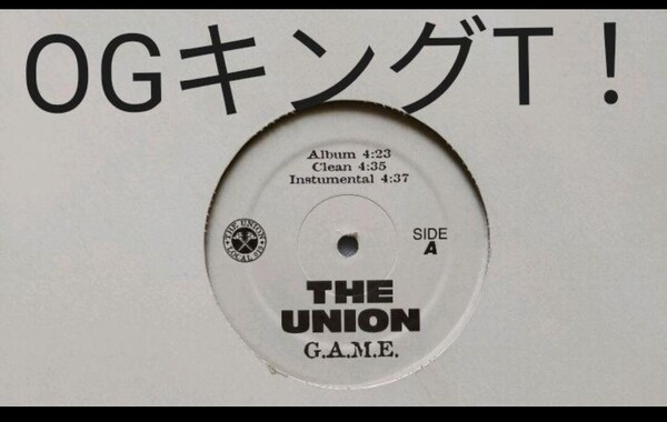 The Union King Tee/G.A.M.E. Cali expert ギャングスタラップ レコード コンプトン G-RAP Compton アナログ ロサンゼルス カリフォルニア