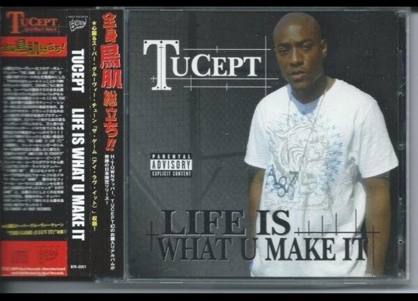 TUCEPT/LIFE IS WHAT U MAKE IT 日本盤帯付き ギャングスタラップ G-RAP hiphop ヒップホップ lil keke dj dmd