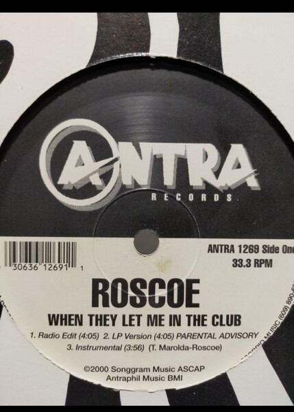 ROSCOE/WHEN THEY LET ME IN THE CLUB レコード ギャングスタラップ G-RAP r225