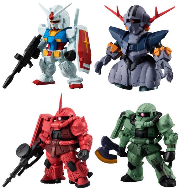 ガンダムコンバージ ガンダム(ククルス・ドアンの島版) ククルス・ドアン専用ザク シャア専用高機動型ザクII ジオング FW GUNDAM CONVERGE