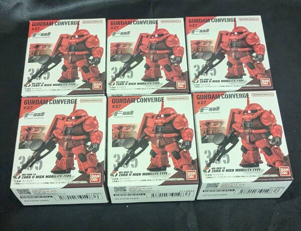 ガンダムコンバージ 6個セット シャア専用高機動型ザクII FW GUNDAM CONVERGE ♯27 ククルス・ドアンの島 THE ORIGIN シャア専用ザク