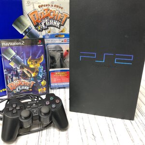 m001 J(100) PlayStation2 SCPH-39000 プレイステーション2 ソフト付 ラチェット&クランク 動作確認 現状渡し PS2 本体 ソニー