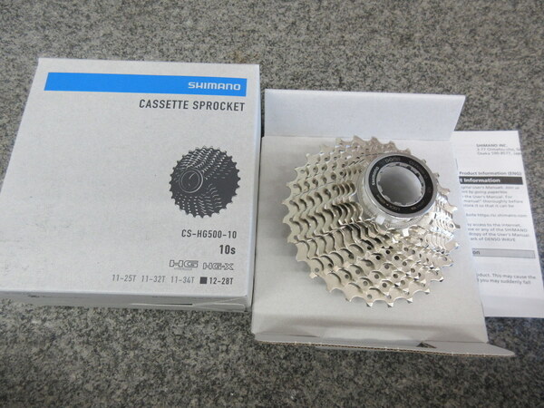 Shimano CS-HG500-10 12-28T カセットスプロケット10速 /10S 未使用品