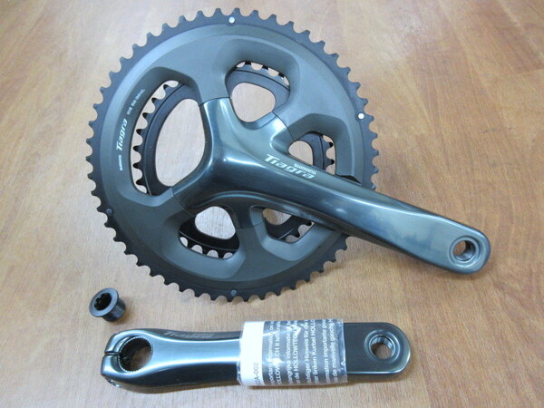 【新車取り外し品】 シマノ Tiagra FC-4700 165mm・52-36T 10S・クランクセット