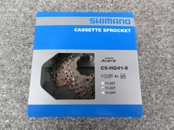 Shimano カセットスプロケット CS-HG41-8 11-32T/8S 箱入り新品