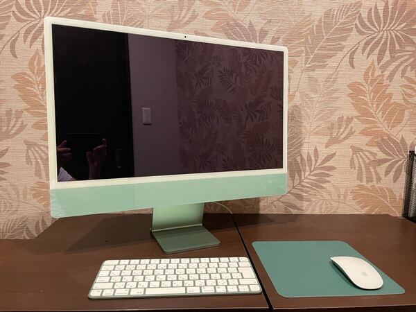 【美品】24インチグリーン iMac 4.5K Retina ディスプレイM1