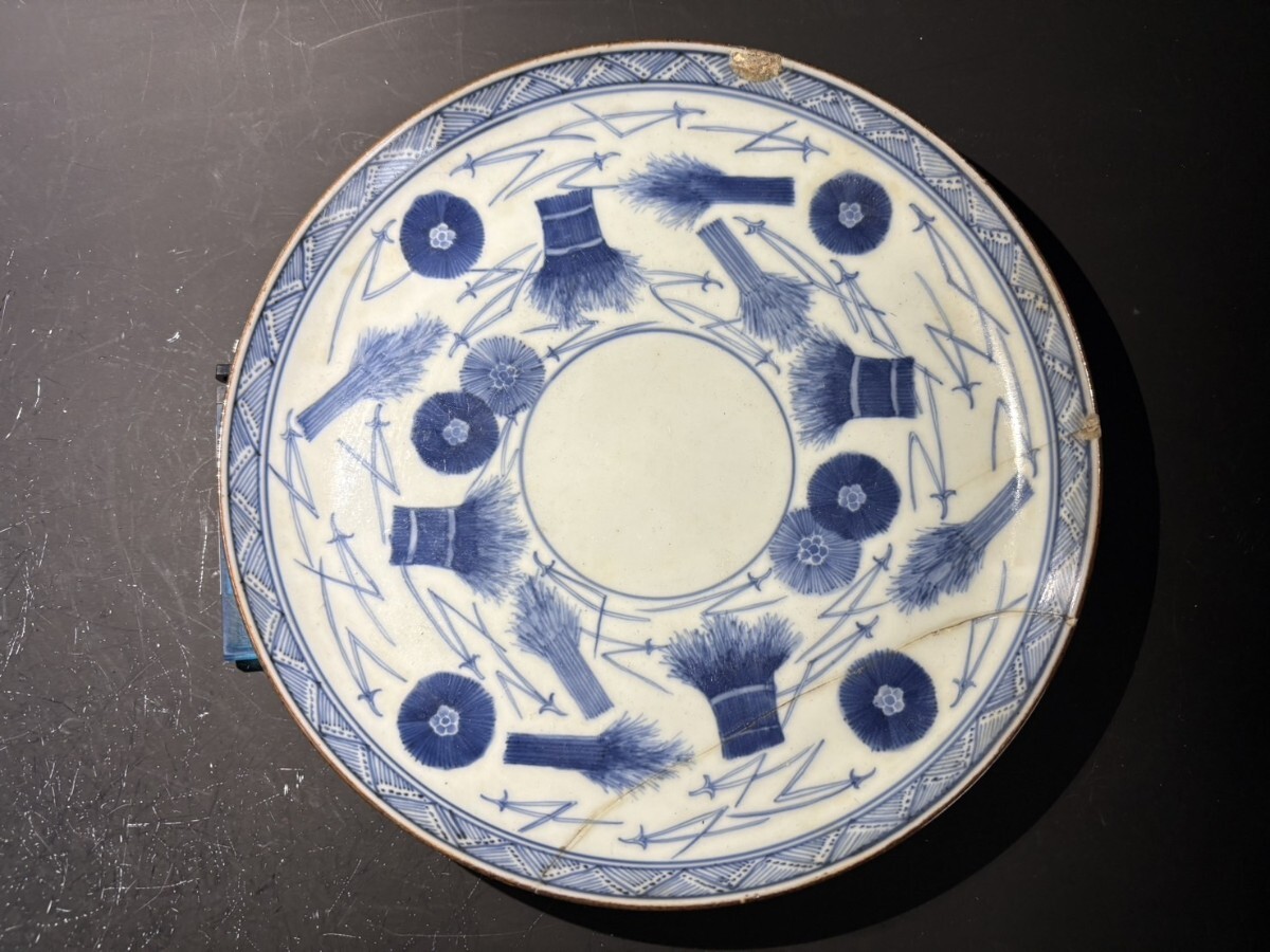 e2892 古伊万里 色絵 深鉢 高さ9cm 太明成化年製 輪花縁 輪花鉢 鉢